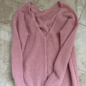 Sezane Cardigan Blush
